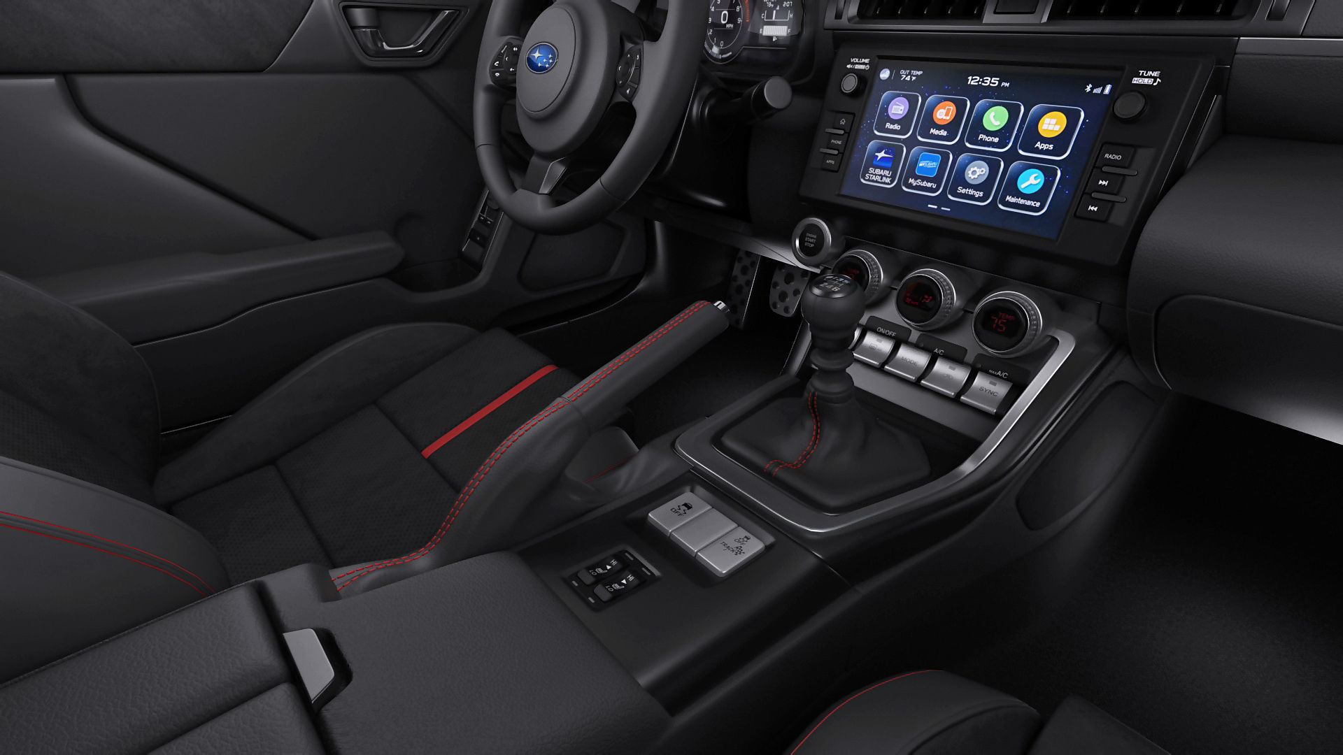 Subaru BRZ 2021 with interior 3D model_21