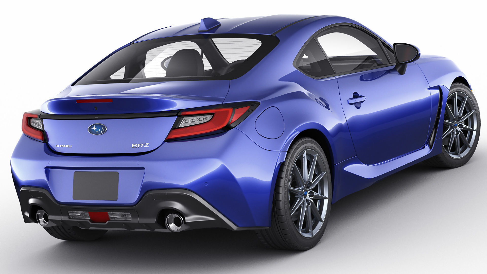 Subaru BRZ 2021 with interior 3D model_1