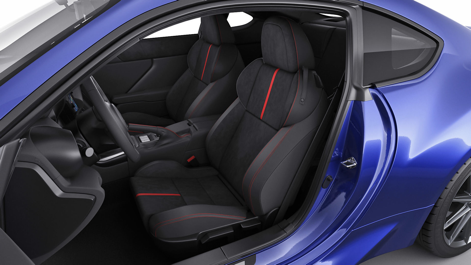Subaru BRZ 2021 with interior 3D model_4