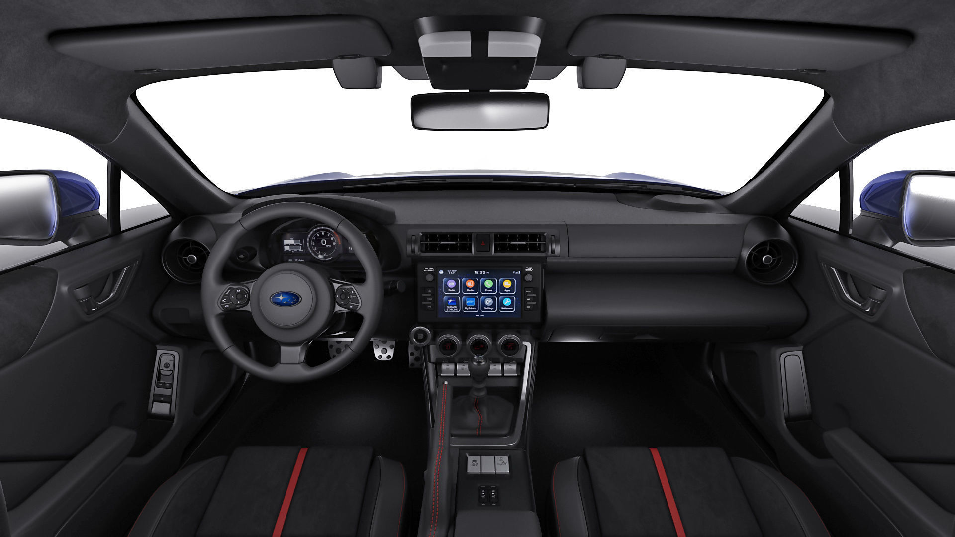 Subaru BRZ 2021 with interior 3D model_19