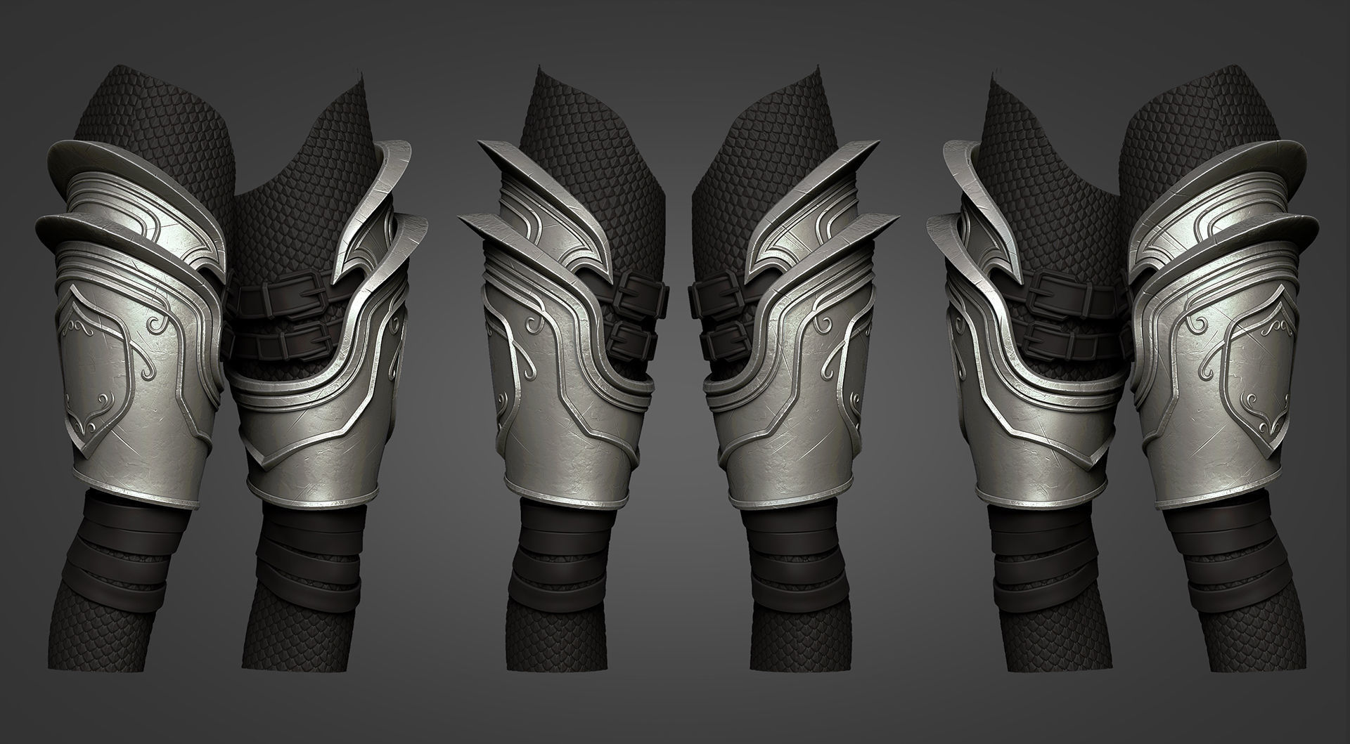 Sylvanas Windrunner - Upper Leg Armor 3D print model_5