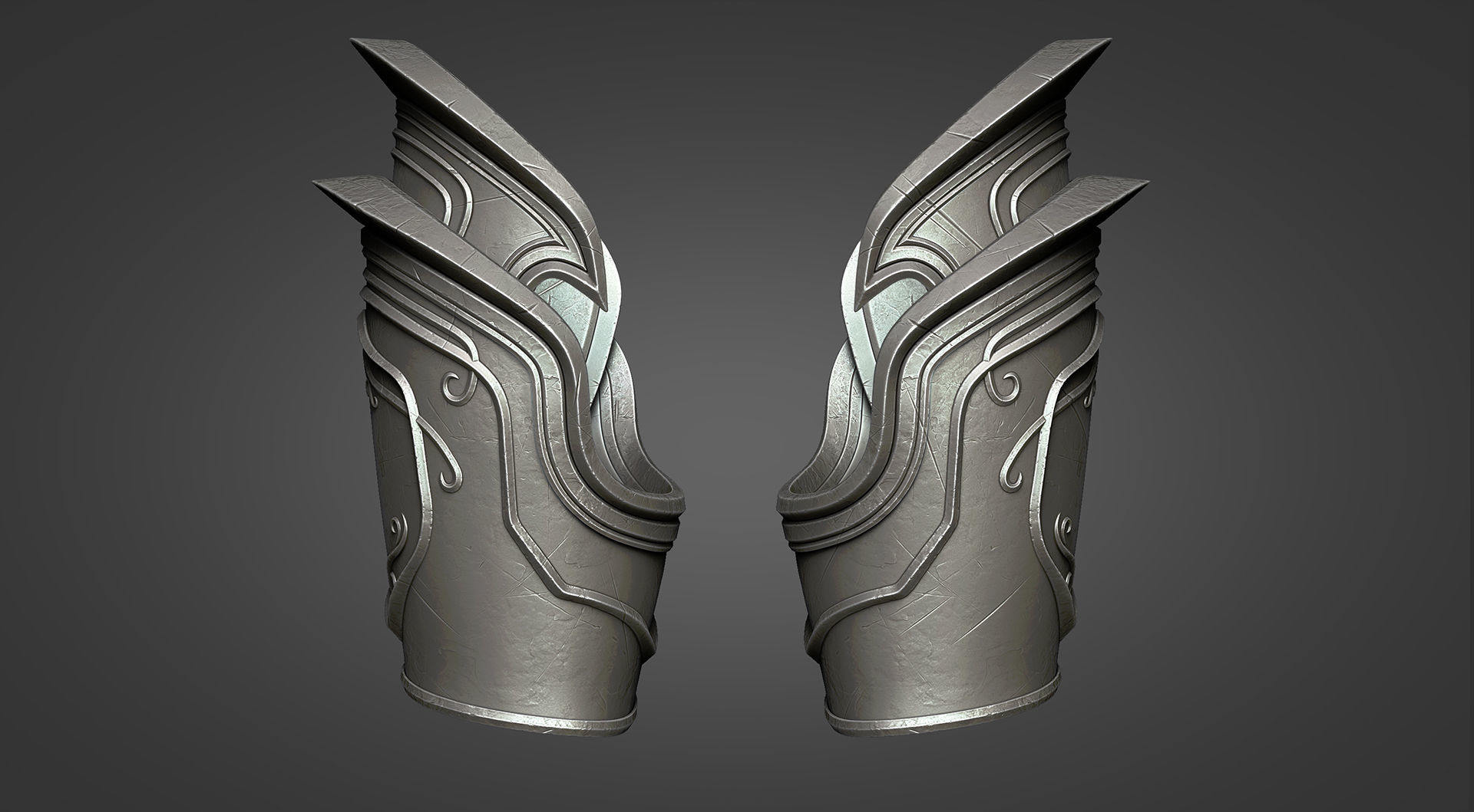 Sylvanas Windrunner - Upper Leg Armor 3D print model_3