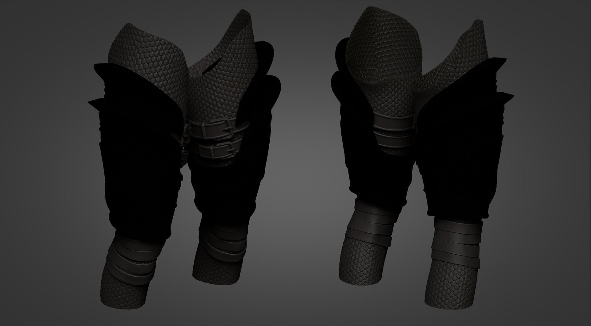 Sylvanas Windrunner - Upper Leg Armor 3D print model_8