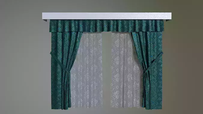 Curtain PBR 3d model