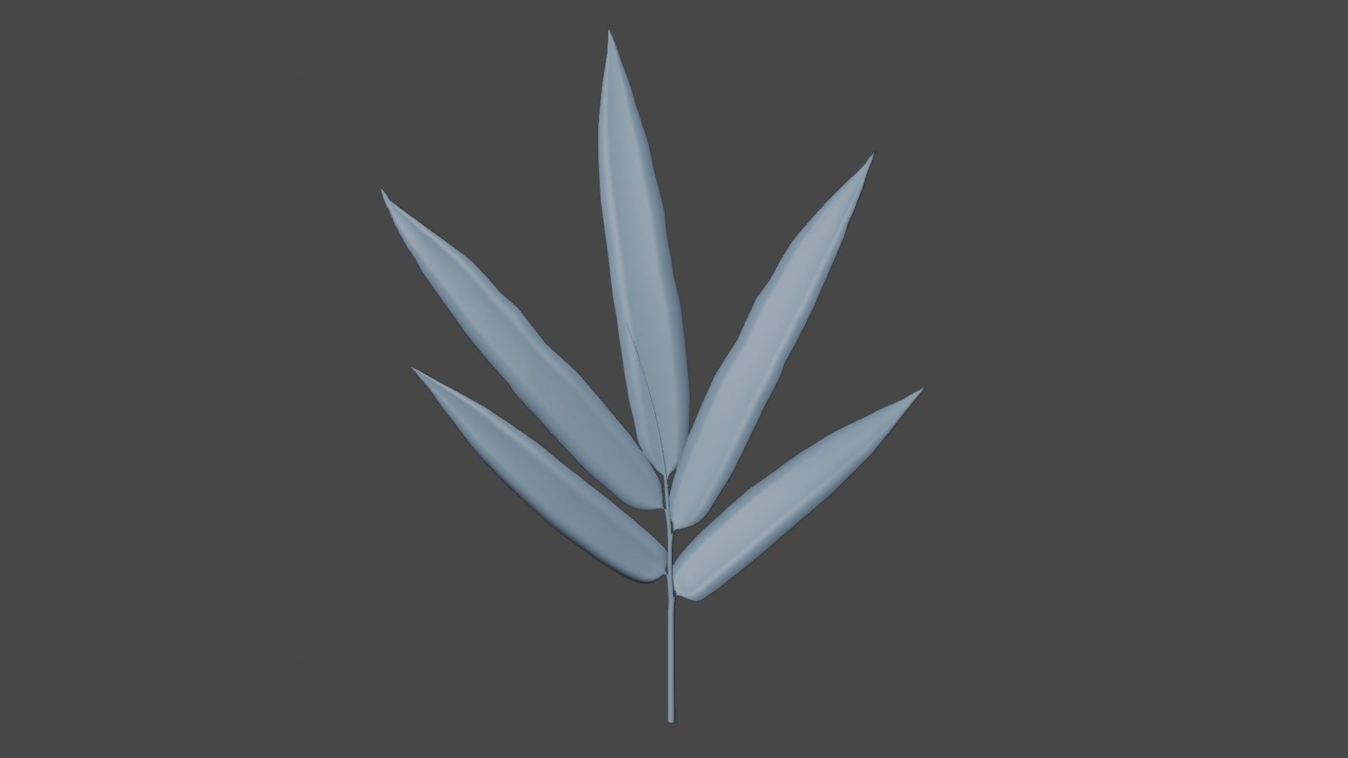 Bamboo leaf 3D model_8