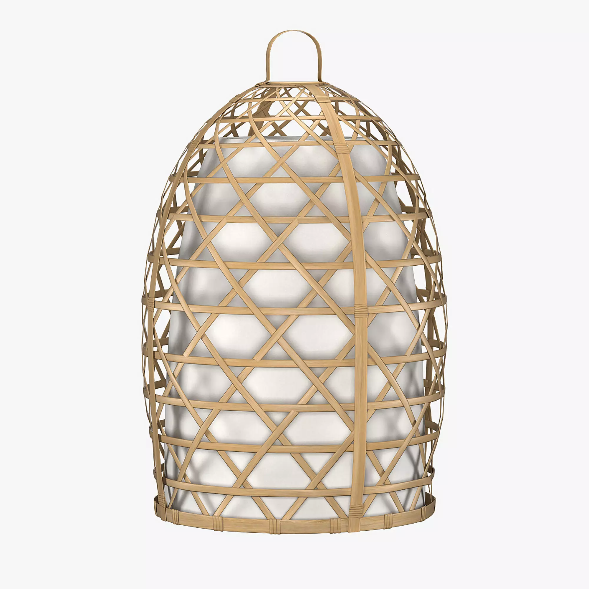 Bamboo lamp 3D model_0