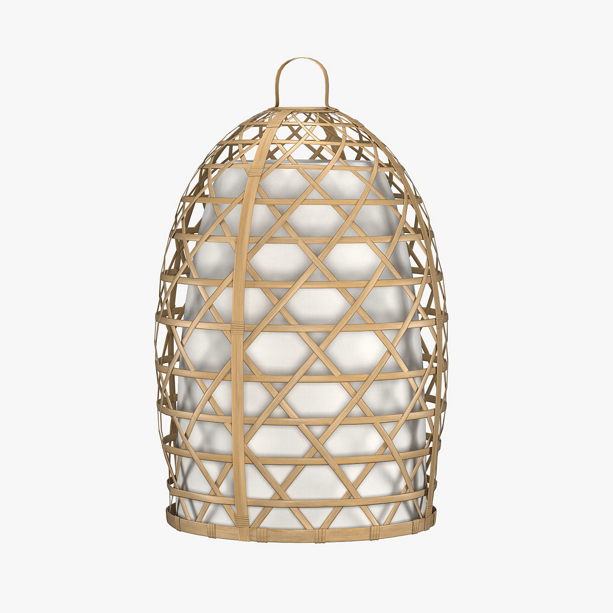 Bamboo lamp 3D model_3