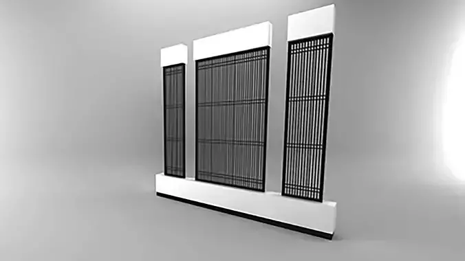 3D Decoration wall panels Room Divider Free Free low-poly 3D model