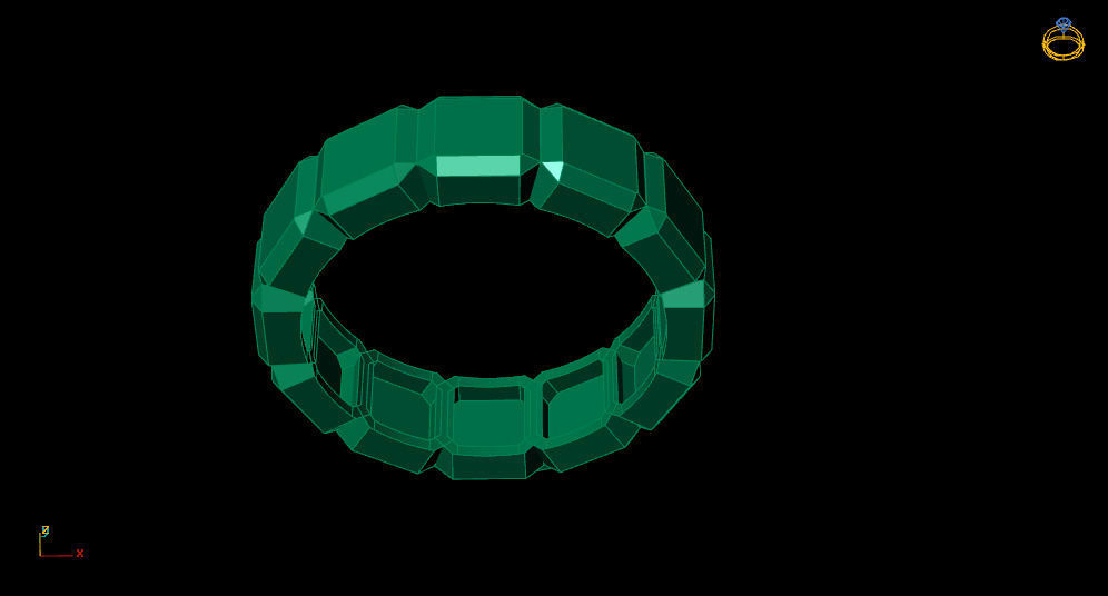 men ring 3D print model_6
