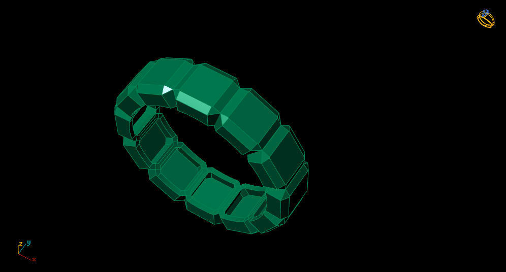 men ring 3D print model_5
