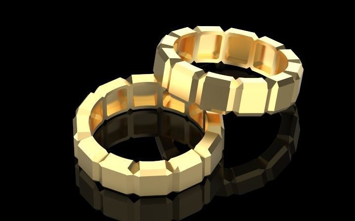 men ring 3D print model_2