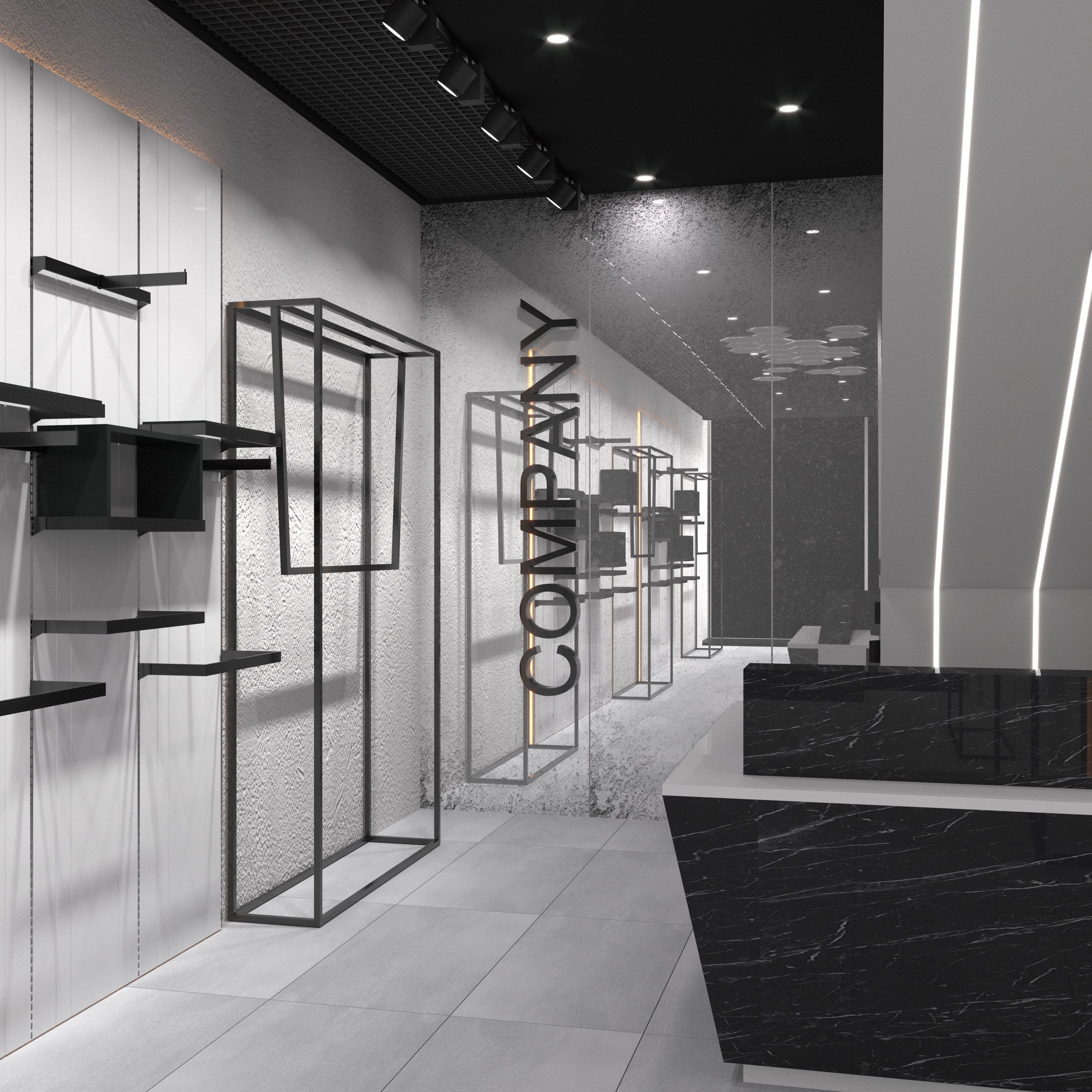 Shopping wear corona render 3D model_1