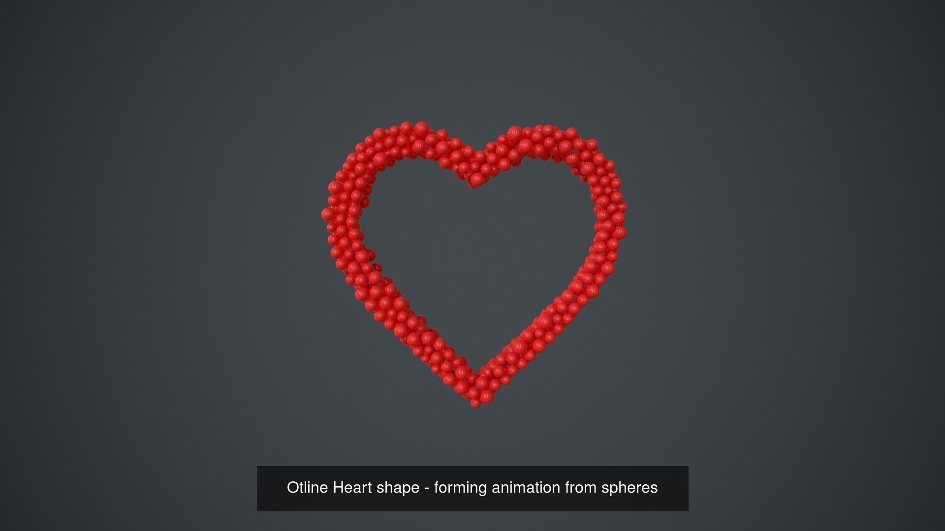 heartBeating - heartOutline - love3D - loveYou 3D Model Collection_12