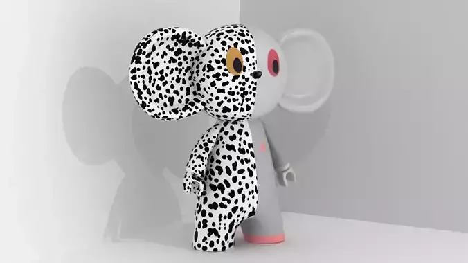Cheburashka 3D model toy Free 3D model