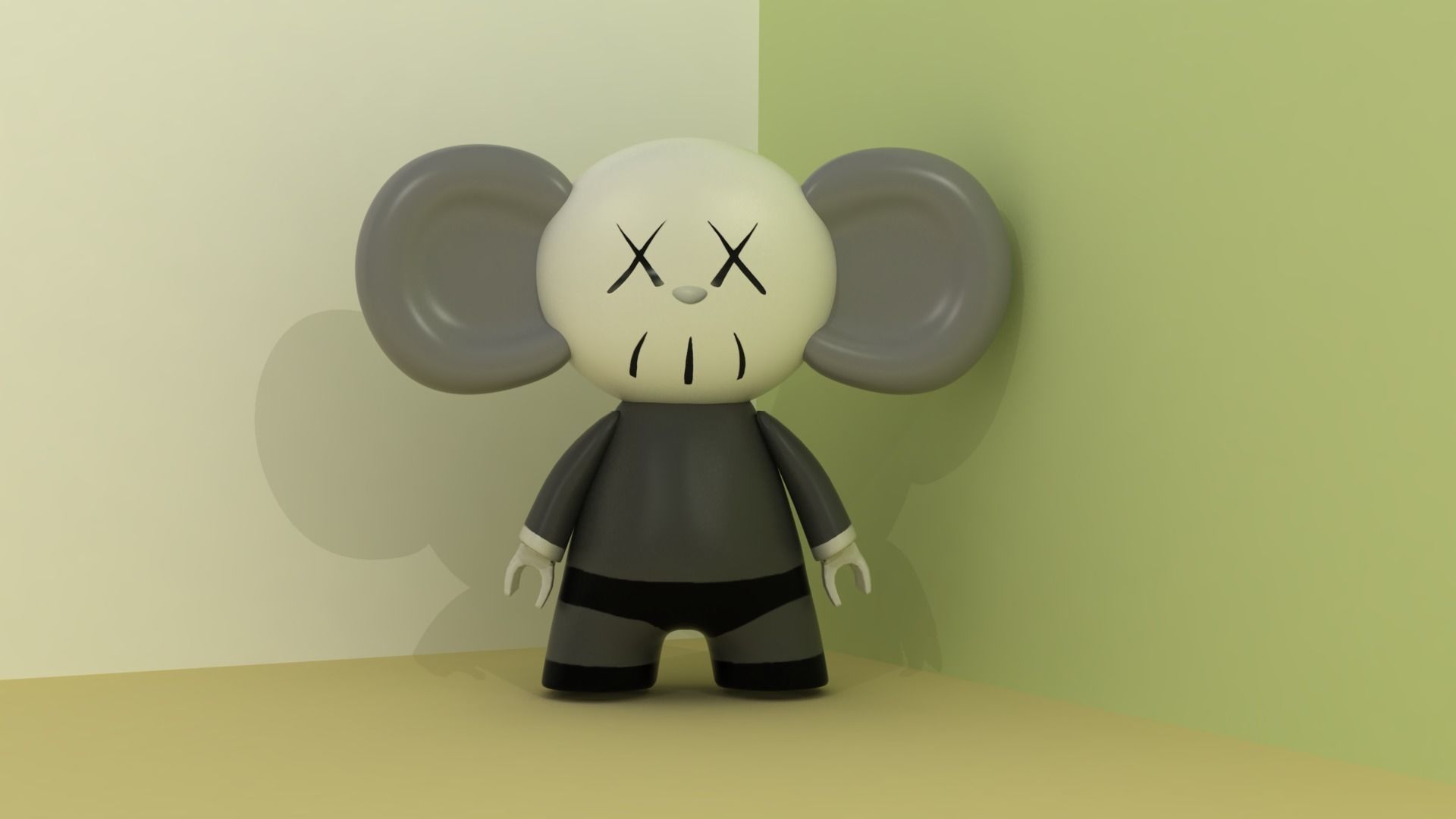 Cheburashka 3D model toy Free 3D model_2