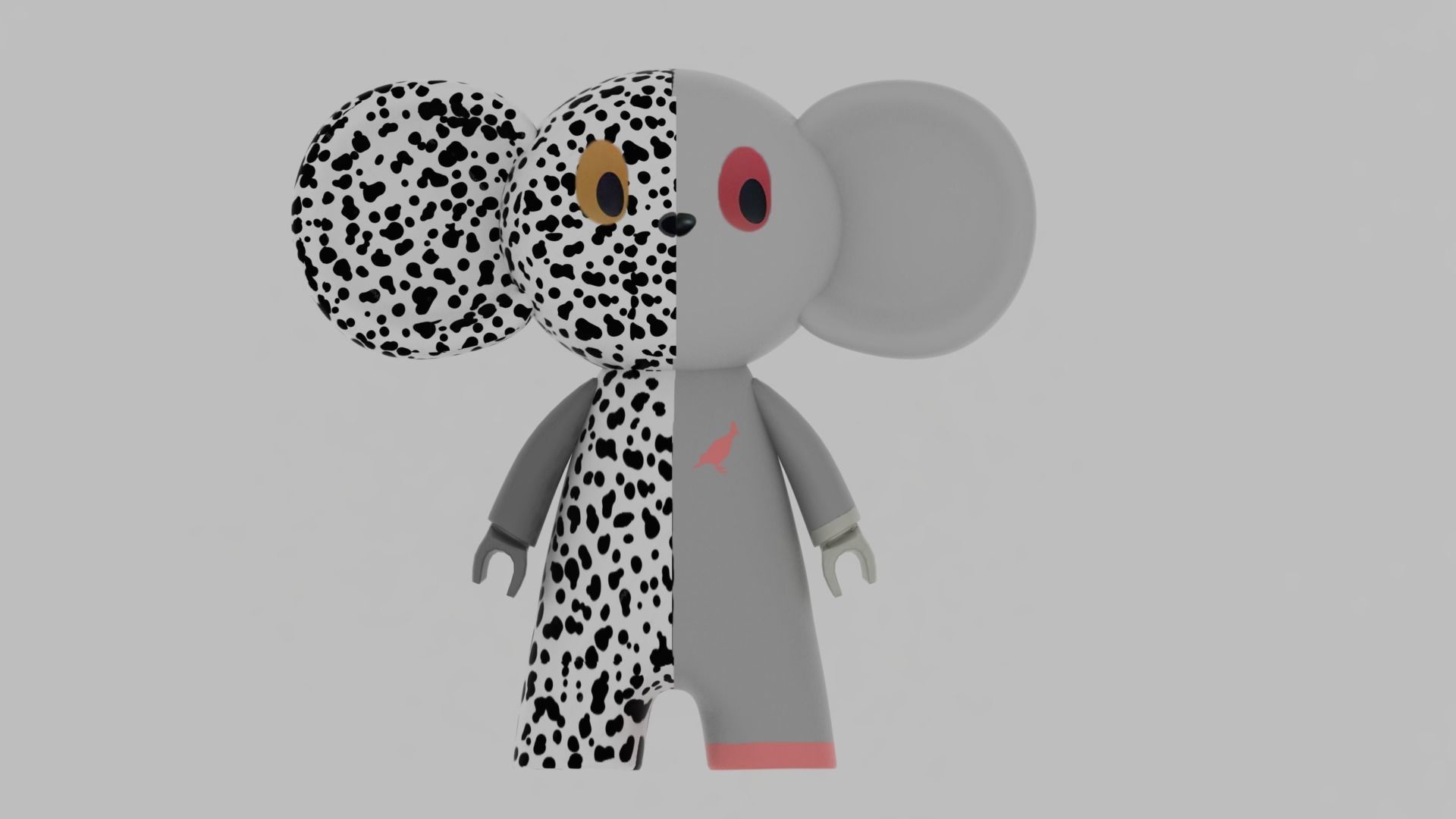 Cheburashka 3D model toy Free 3D model_3
