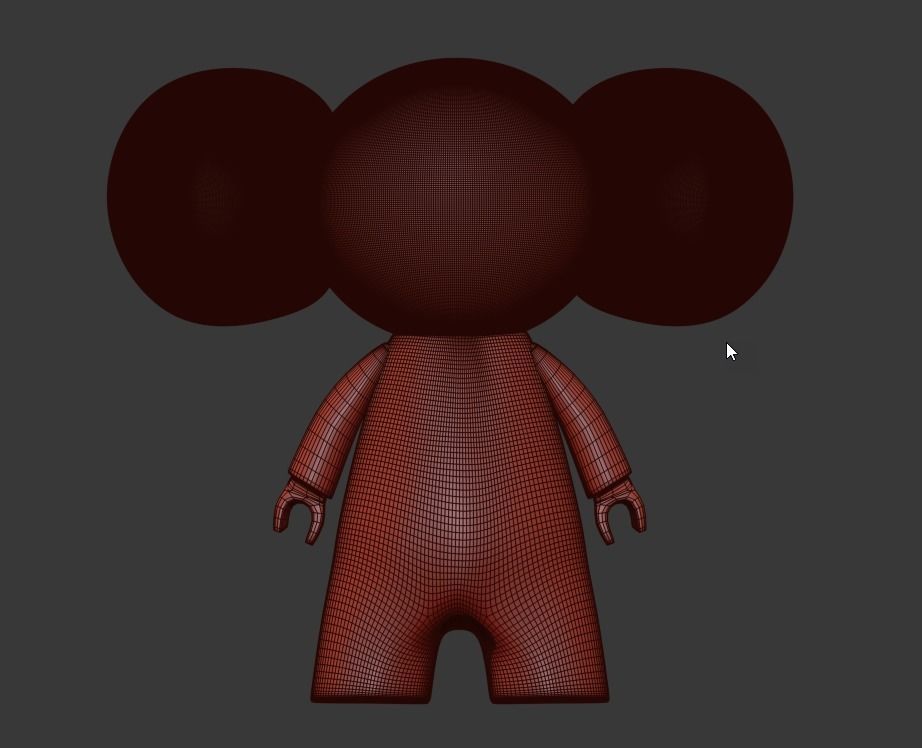 Cheburashka 3D model toy Free 3D model_6