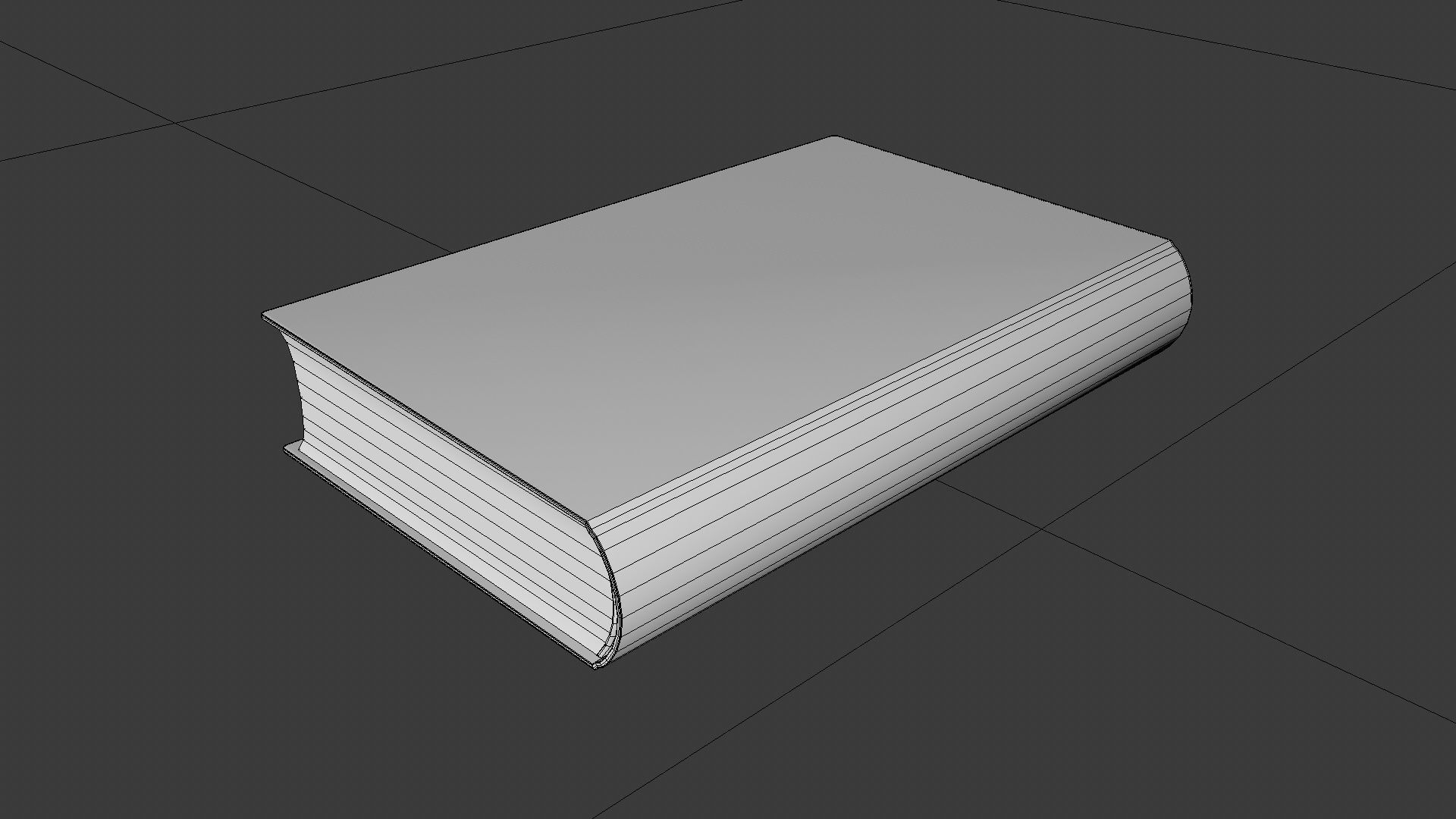 Old book cover Low-poly 3D model_30