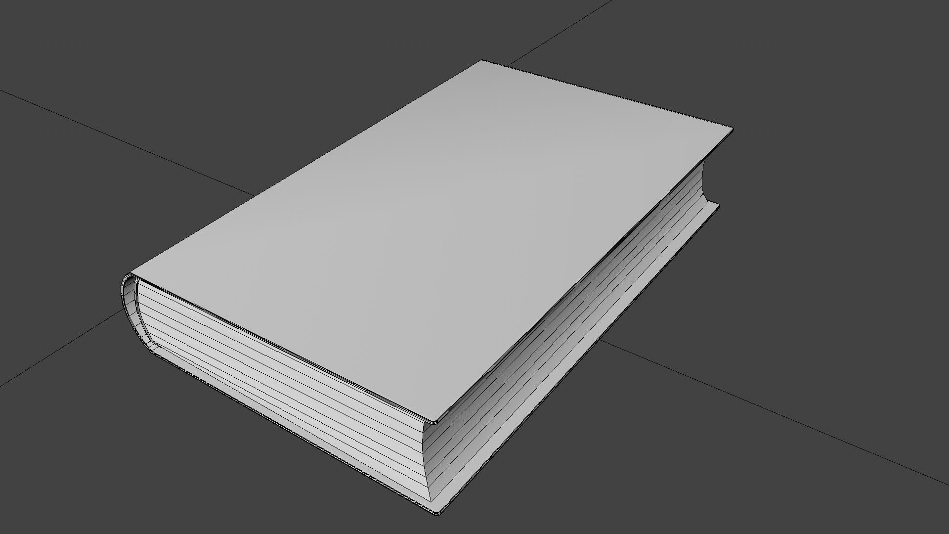 Old book cover Low-poly 3D model_26
