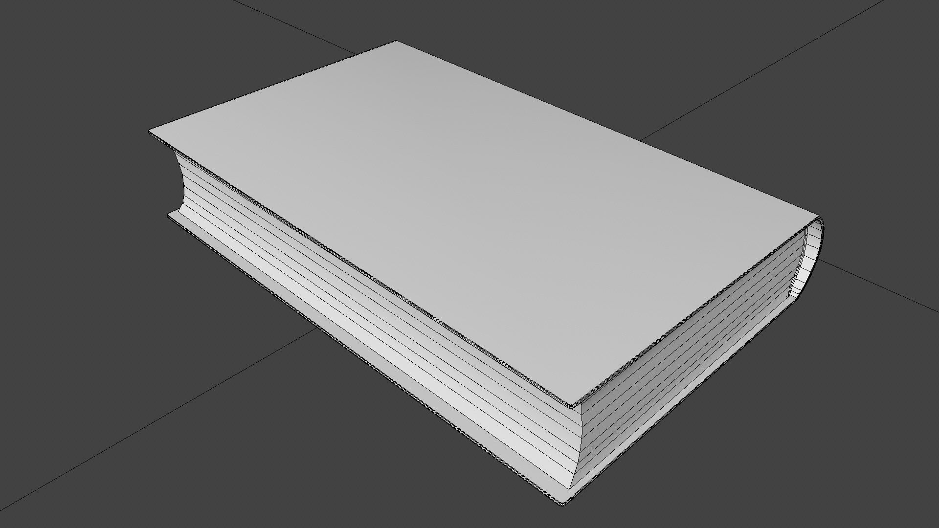 Old book cover Low-poly 3D model_28