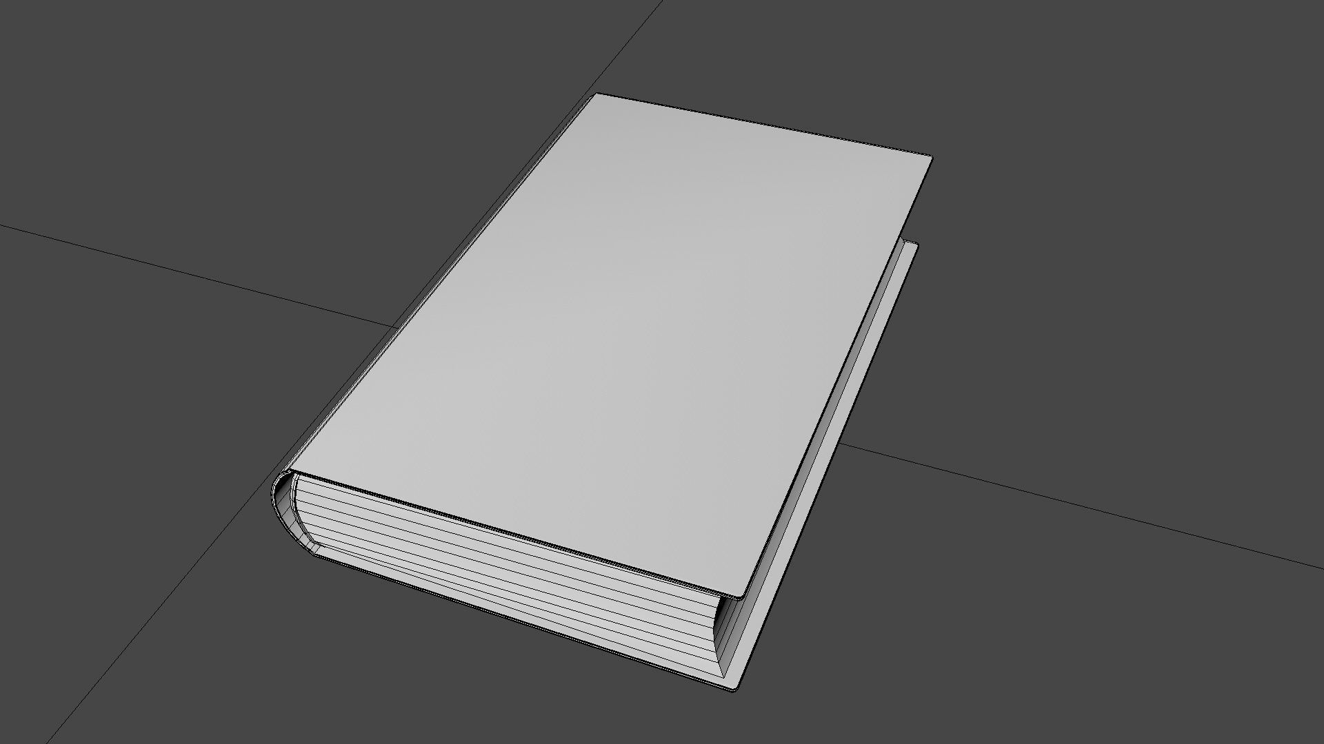 Old book cover Low-poly 3D model_25