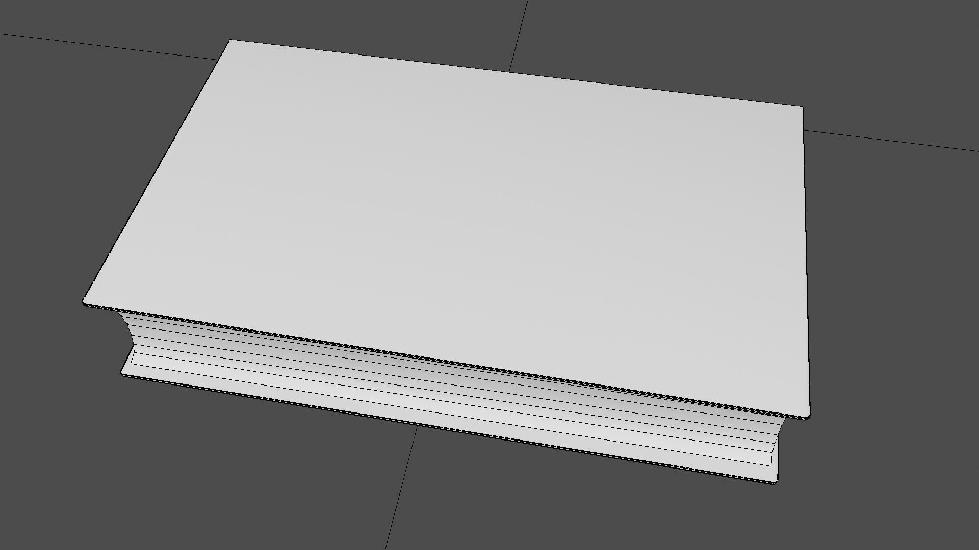 Old book cover Low-poly 3D model_27