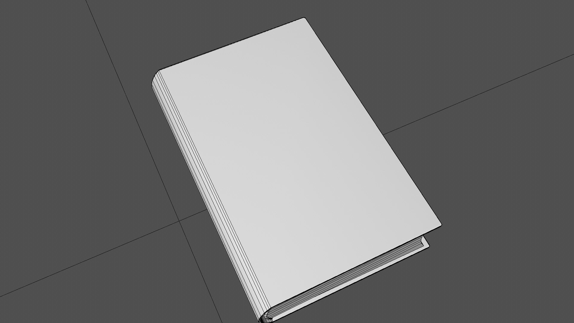Old book cover Low-poly 3D model_32