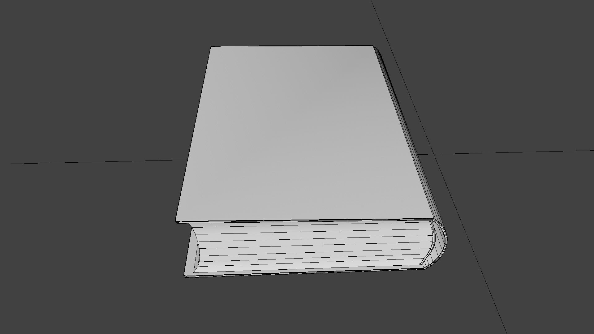 Old book cover Low-poly 3D model_29
