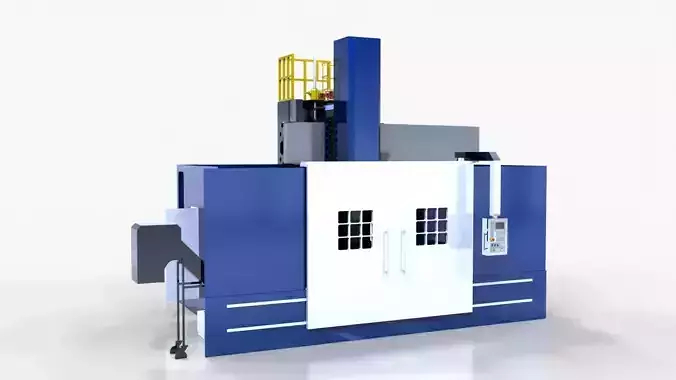 Vertical Turning Machine VTC2000 3D model