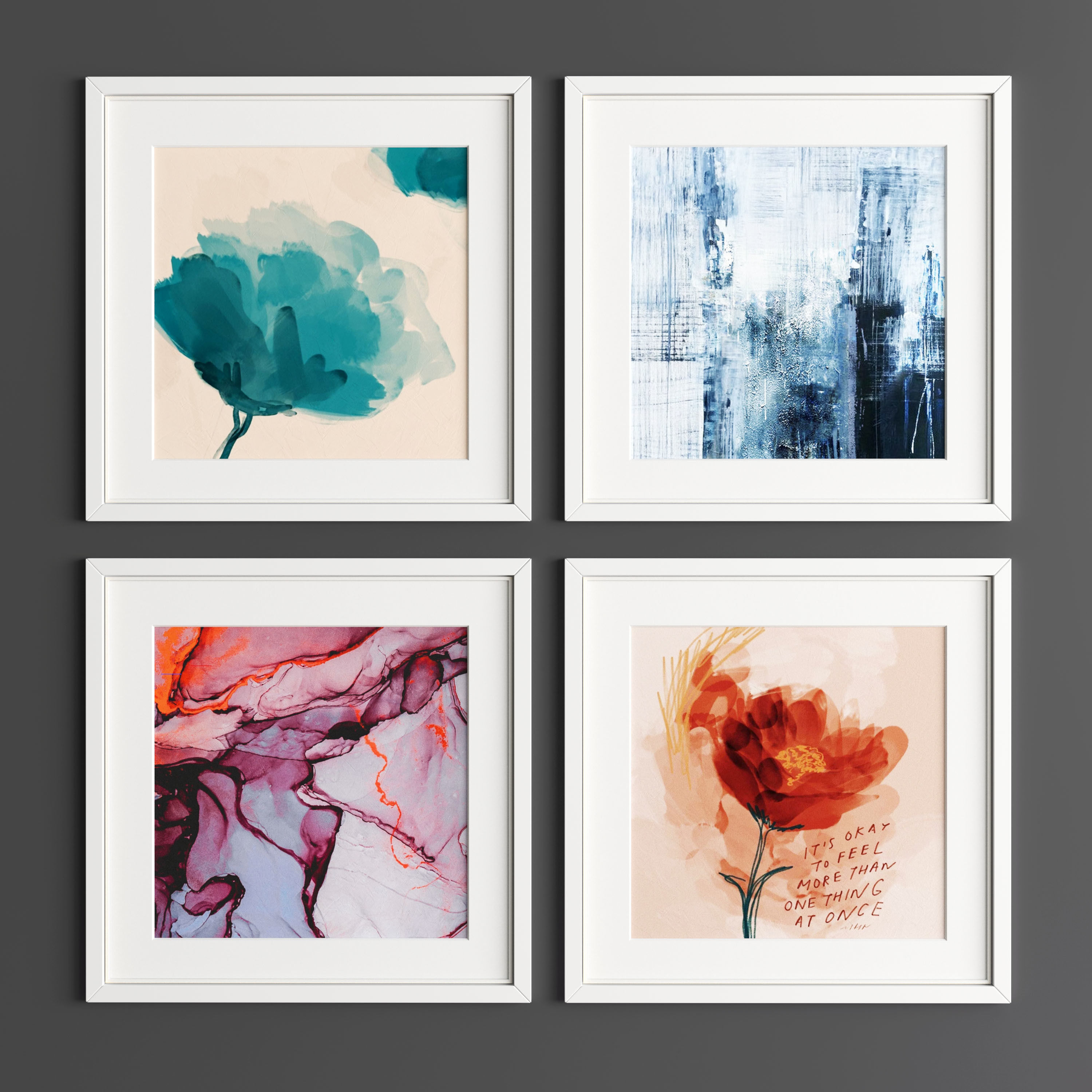 Art Frame B12 Low-poly 3D model_1