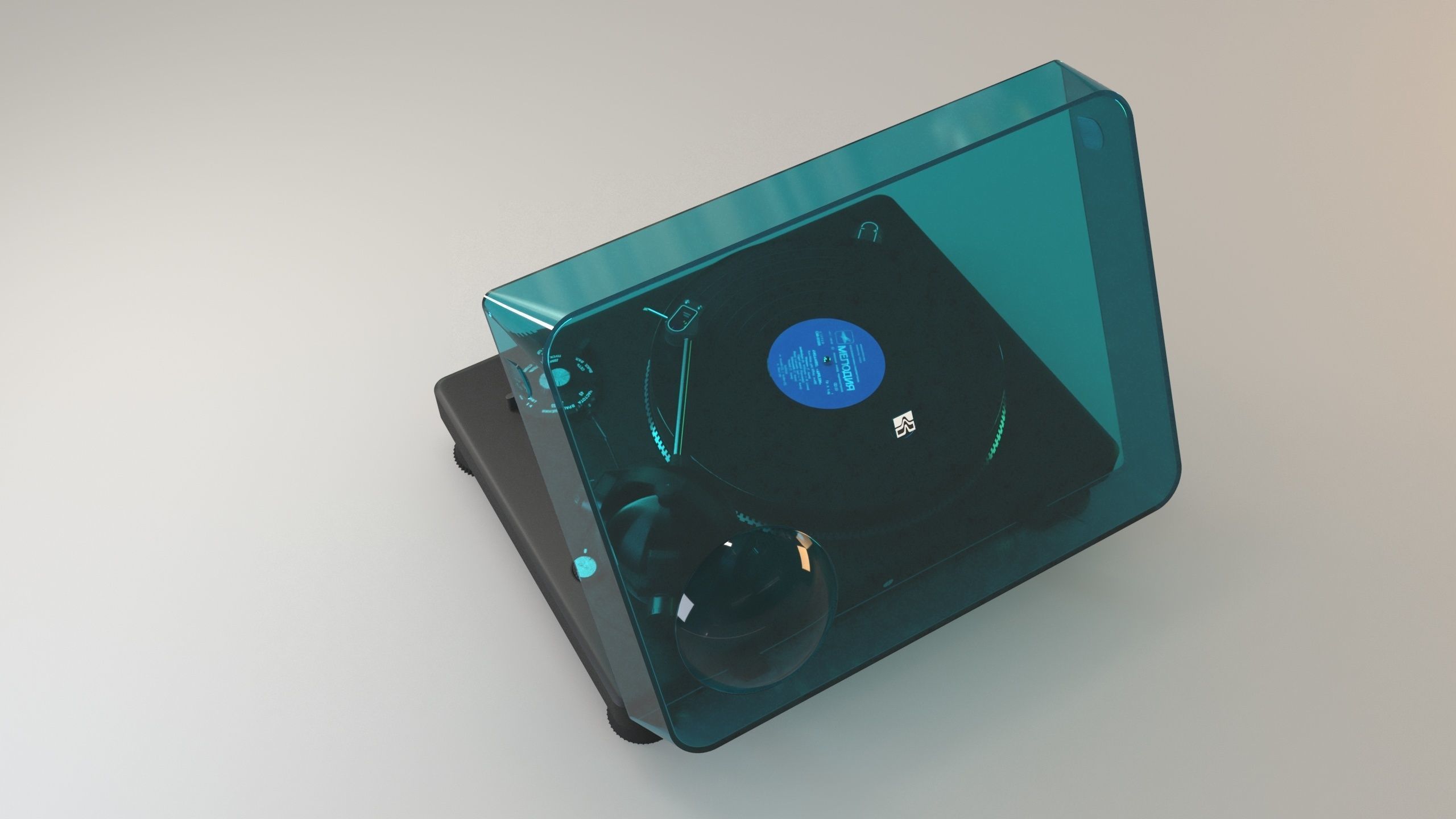 Korvet 038 Soviet turntable 3D model_5