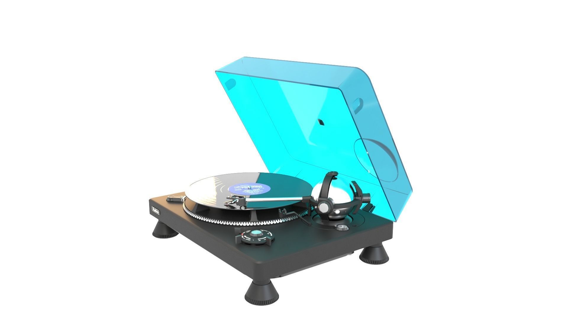 Korvet 038 Soviet turntable 3D model_11