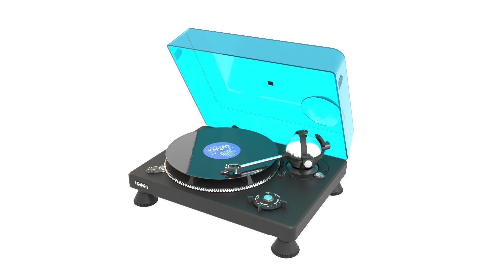 Korvet 038 Soviet turntable 3D model_12