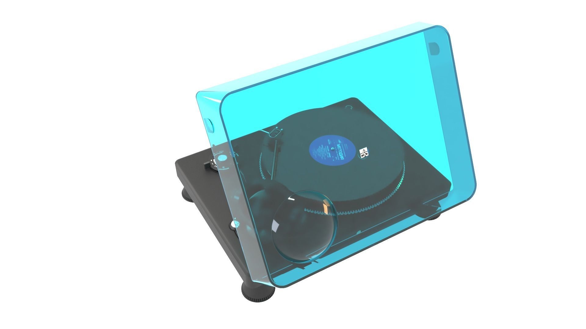 Korvet 038 Soviet turntable 3D model_9