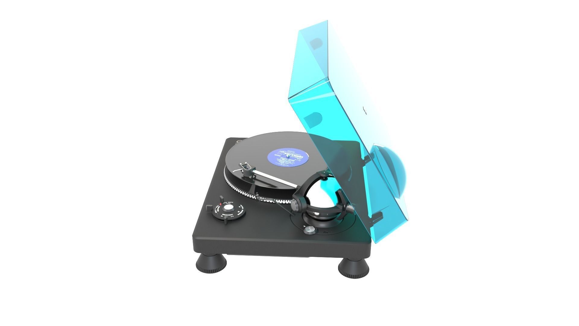 Korvet 038 Soviet turntable 3D model_10