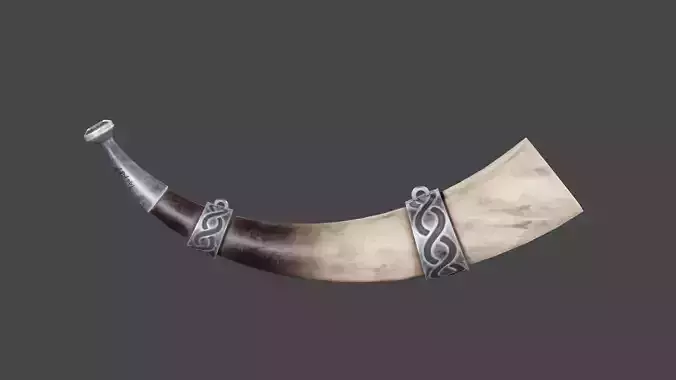 Viking Horn Low Poly