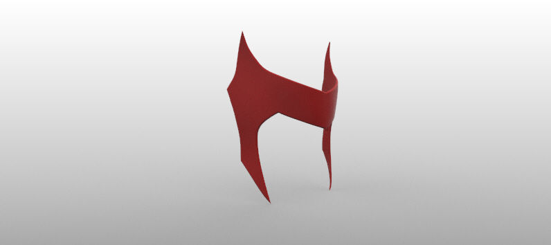 Scarlet Witch Crown Headpiece WandaVision - STL File 3D print model_1