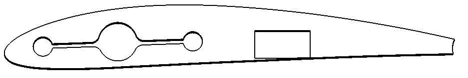 tunel de viento y perfil NACA 4212 3D model_3