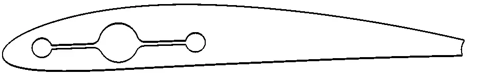 tunel de viento y perfil NACA 4212 3D model_0