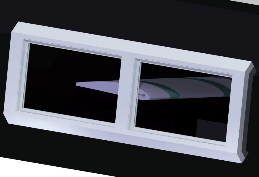 tunel de viento y perfil NACA 4212 3D model_12