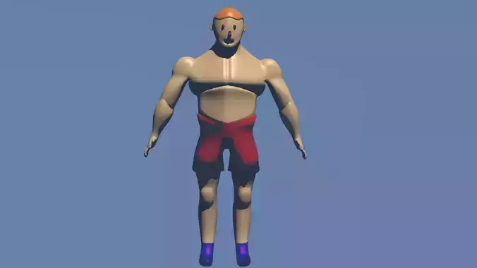human character with rig