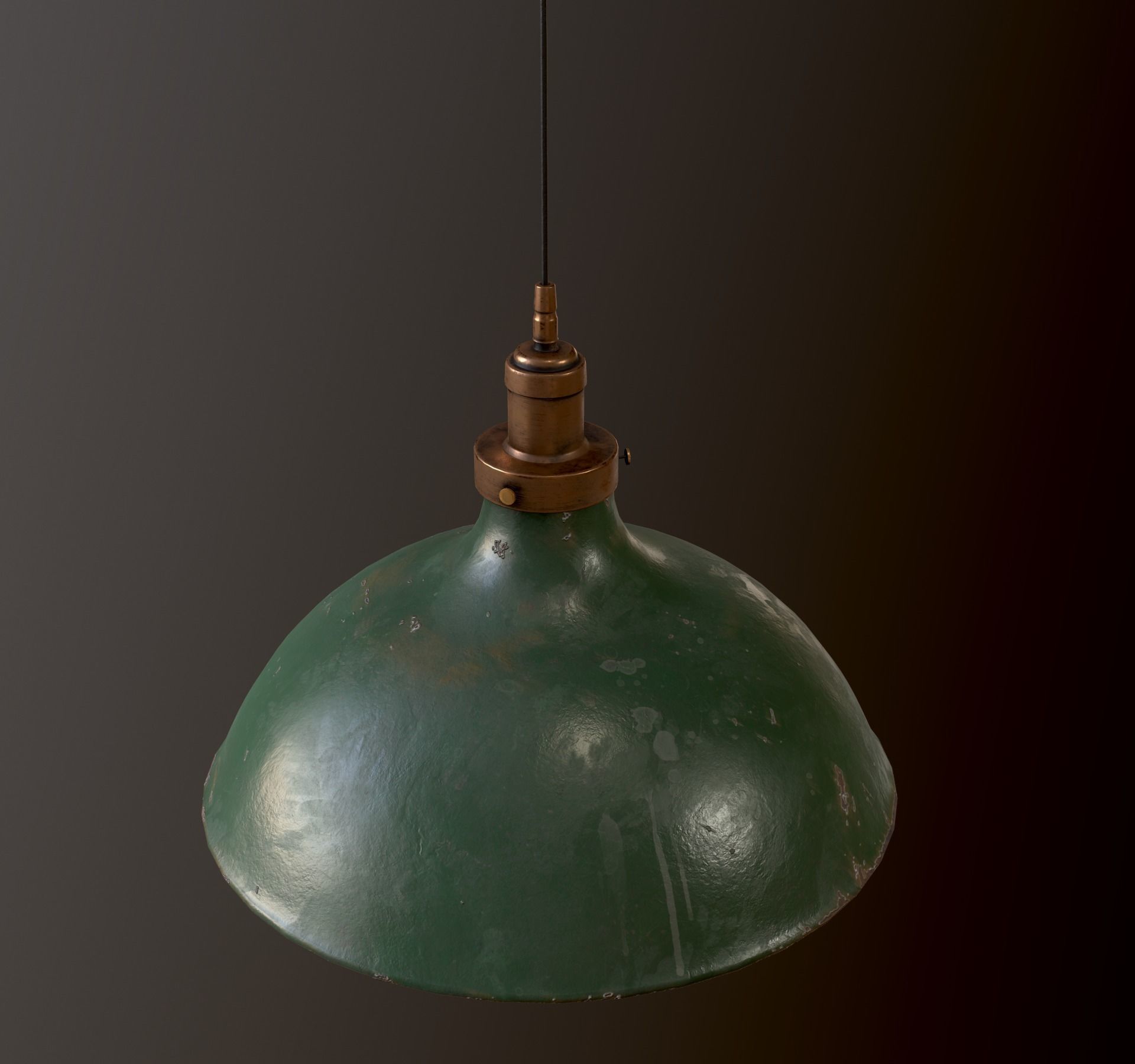 Old Pendant Lamp 4K Low-poly 3D model_9