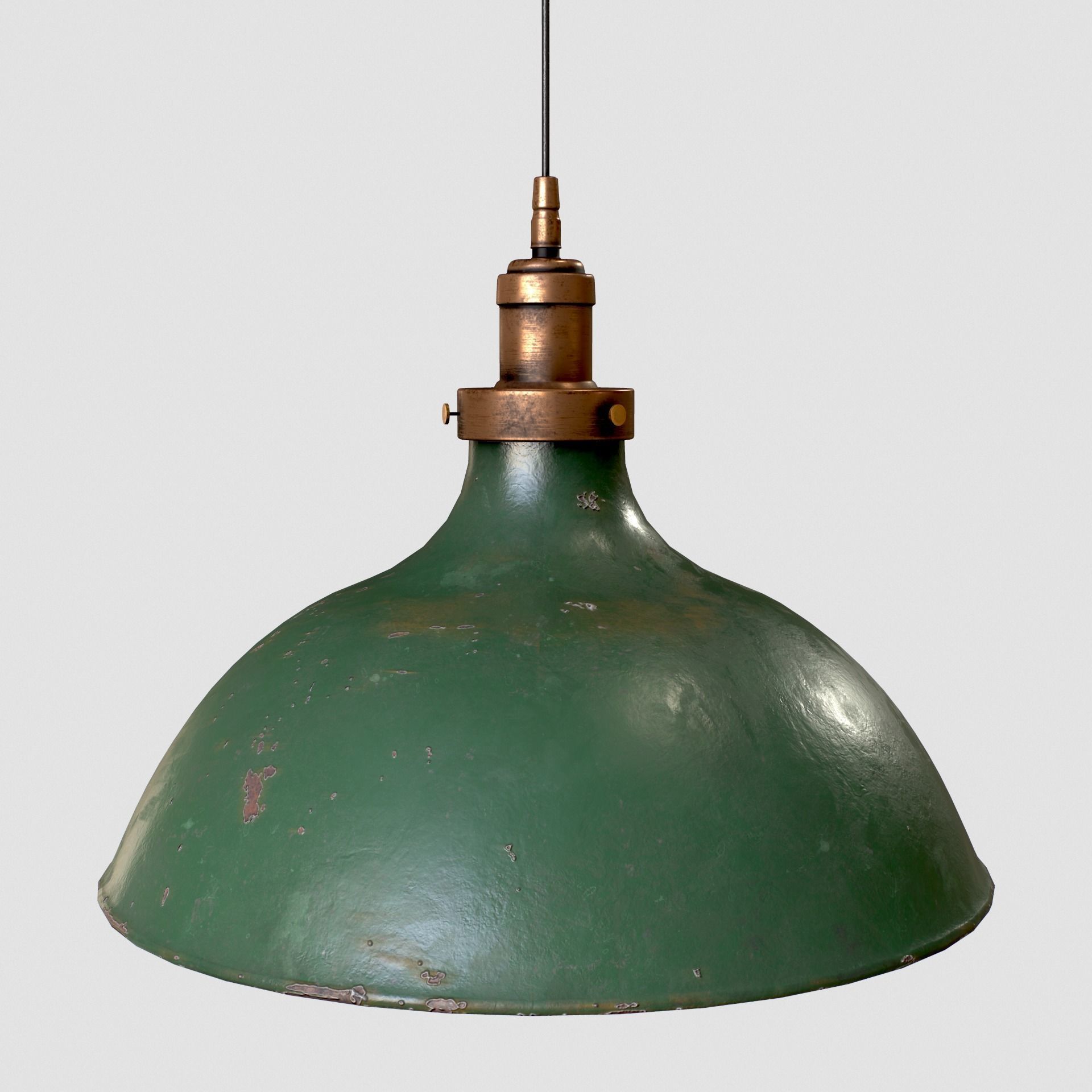 Old Pendant Lamp 4K Low-poly 3D model_24