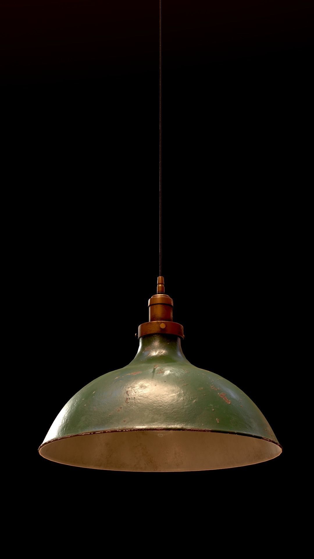 Old Pendant Lamp 4K Low-poly 3D model_22