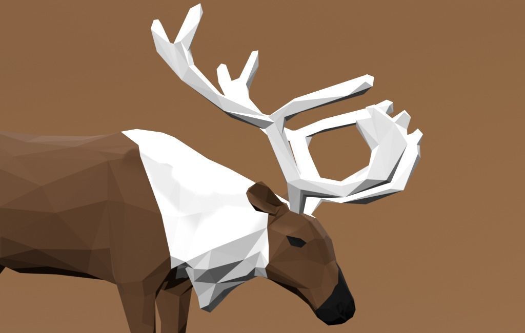 Reindeer Cartoon 3D print model_5