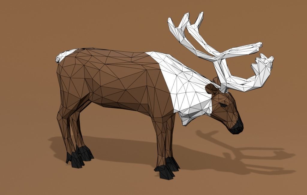 Reindeer Cartoon 3D print model_2
