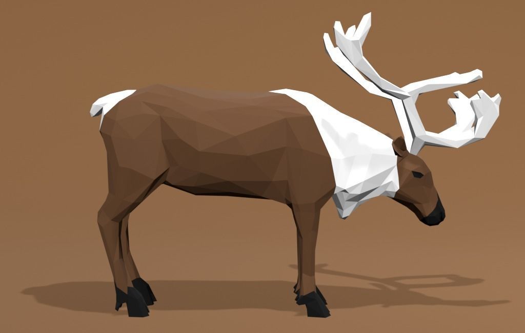 Reindeer Cartoon 3D print model_8
