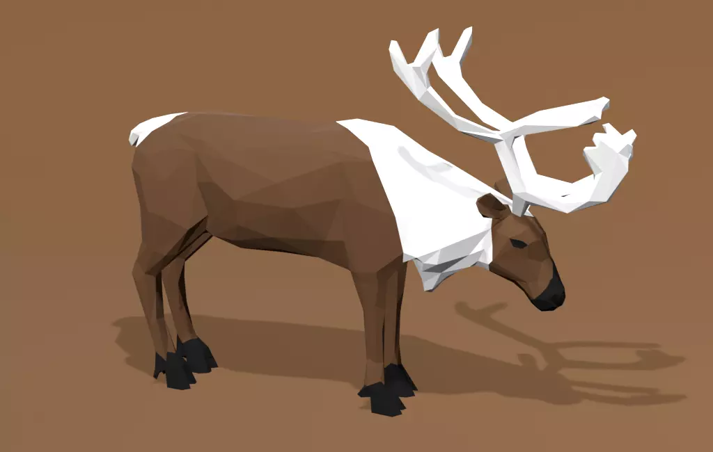Reindeer Cartoon 3D print model_0