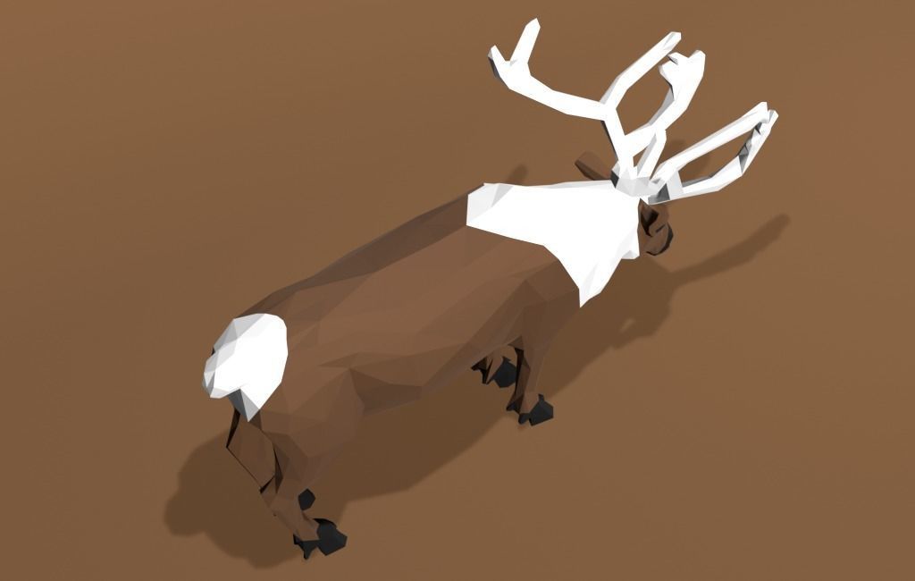 Reindeer Cartoon 3D print model_9