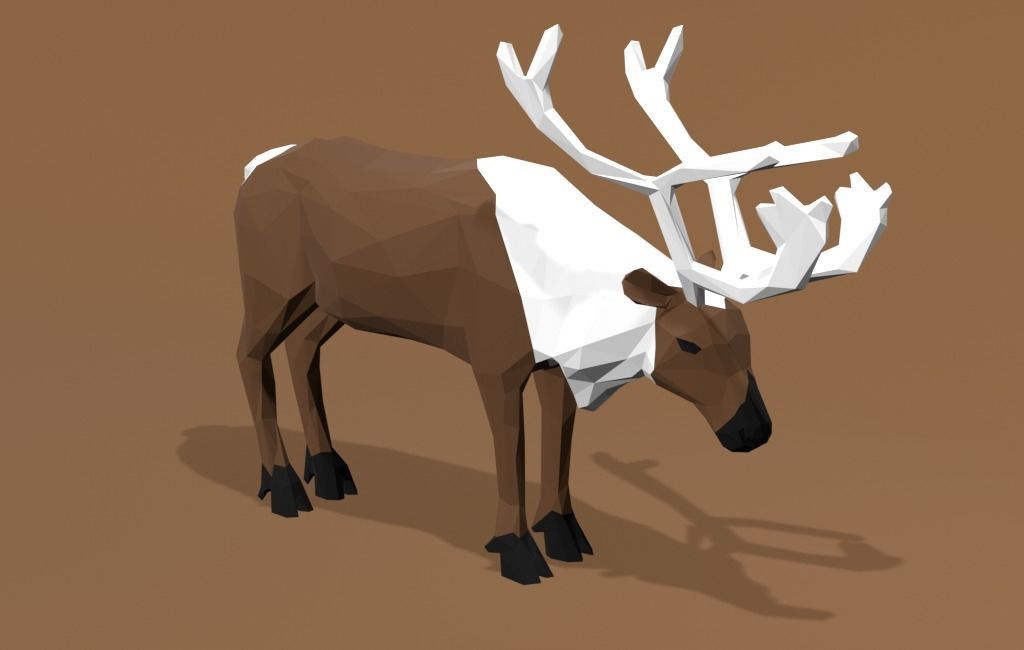 Reindeer Cartoon 3D print model_10